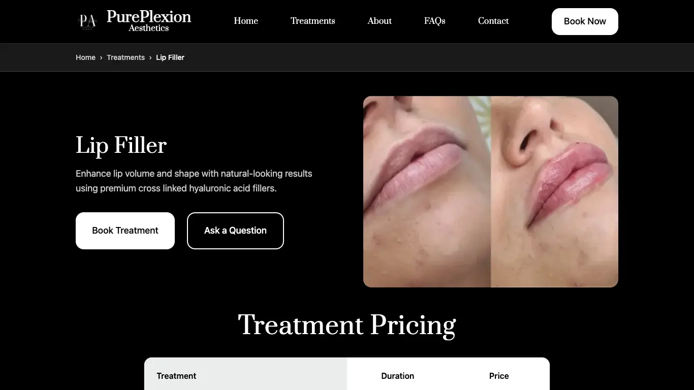 PurePlexion Aesthetics screenshot 2